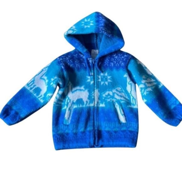 Handmade Kids Inty Raymi Artisan Zip Up Size 2 - Picture 1 of 9